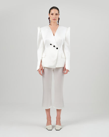 AZERA blazer white satin