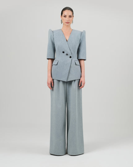 BURA blazer washed blue